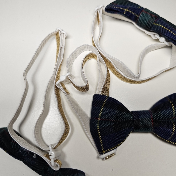 Dog Bows 3pk Neck Tie PLAID NEW - Picture 4 of 9